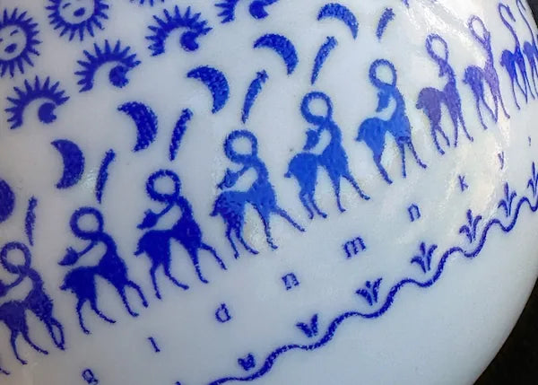 Close-up of the Caravan Moon Pot decoration